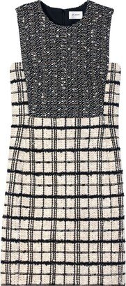 Tweed Above-Knee Length Minidress