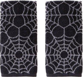 2pc Spider Webs Hand Towel Set