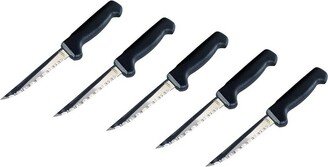 Kitchen + Home Steak Knives - Stainless Steel Serrated Steak Knife - 6 Pack