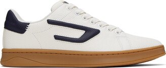 White & Navy S-Athene Low Sneakers