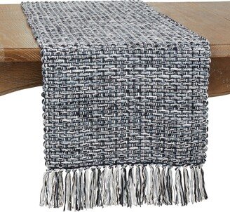 Saro Lifestyle Woven Design Long Table Runner, 72 x 16