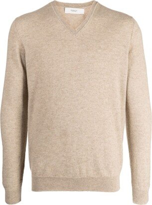 V-neck cashmere jumper-BX