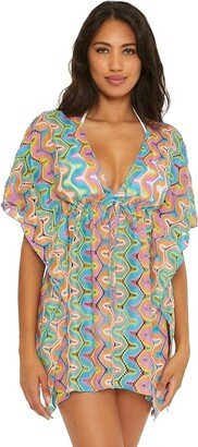 Modwave Crochet Tunic Cover-Up (Multi) Women's Clothing