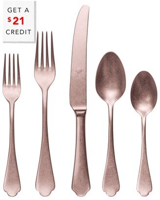 5Pc Flatware Set With $21 Credit-AD