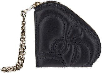 Embossed Zip-Up Coin Purse