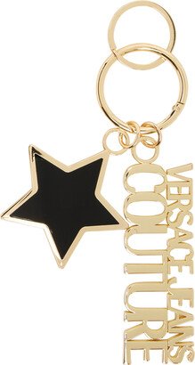 Black & Gold Stars Keychain