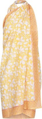 Nologo-Chic Buttercup Tile Sarong - One Size - Yellow & Orange