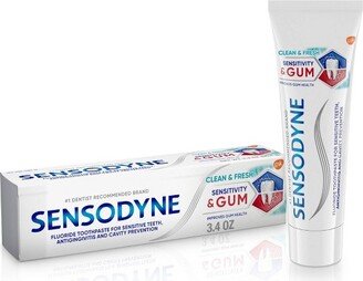 Sensodyne Sensitivity & Gum Clean Fresh Toothpaste - 3.4oz