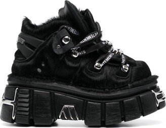 VETEMENTS X NEW ROCK- Leather Platform Sneakers