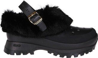 Trace Faux Fur Trimmed Clogs