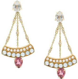 Sophia Chandelier 18kt gold earrings