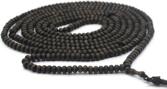 Matte Black Genuine Olive Wood Beads With A Tassel, 500 Misbaha Tasbih Zikr Tasbeeh Tesbih 7.5mm Dhikr Prayer Tsbk