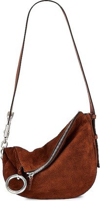 Small Knight Hobo Bag in Brown