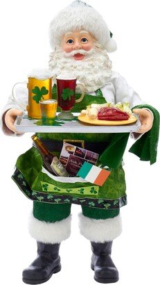 10.5-Inch Fabriche Musical Irish Chef Santa