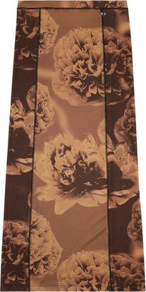 O-Clairinne floral-print skirt