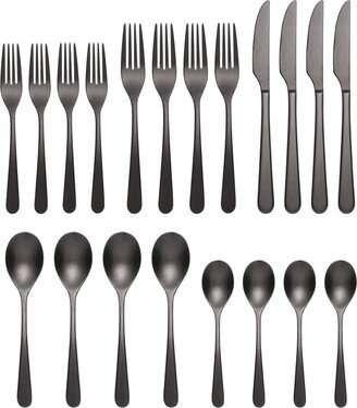 Kenbrook Tumbled 20 Piece Everyday Flatware Set, Service For 4