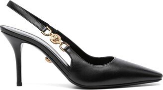 90mm Medusa leather pumps