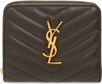 Cassandre Matelassé Zip-Around Compact Wallet