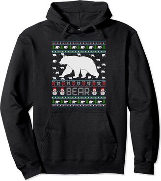 Bear Ugly Christmas Costume Outfits Ugly Christmas Sweaters Men Women Xmas Ugly Bear Pullover Hoodie