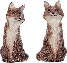 Clever Creatures Walnut Fox Salt and Pepper Set