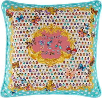 Blue Butterflies Double-Faced Pillow