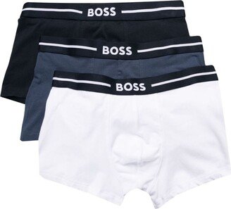 Logo-Waistband Cotton Boxers (Pack Of Three)