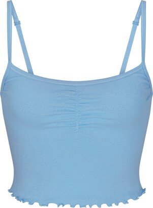 Logo Pointelle Cami | Iris Blue