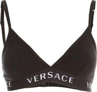 Logo Detailed Sleeveless Bra-AA