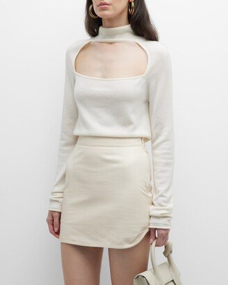 Cashmere Open-Neck Jumper