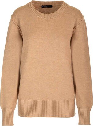 Crewneck Knitted Jumper-AL