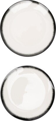 Ann Demeulemeester X Serax Shadow-Paint Porcelain Pair Of Plates