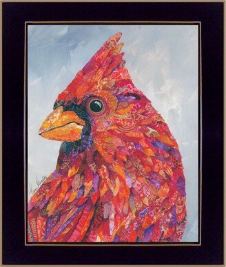 The Messenger by lisa Morales, Ready to hang Framed Print, Black Frame, 14 x 18