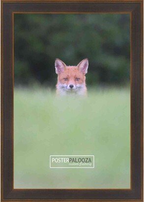 PosterPalooza 24x26 Contemporary Bronze Complete Wood Picture Frame with UV Acrylic, Foam Board Backing, & Hardware