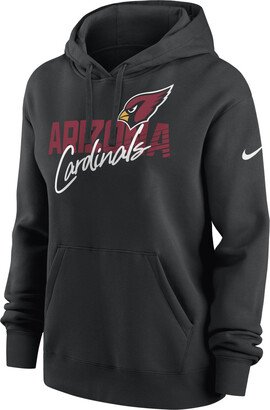 Women's Wordmark Club (NFL Arizona Cardinals) Pullover Hoodie in Black