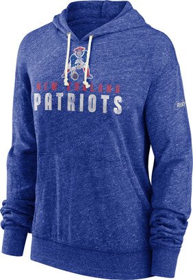 Women's Rewind Gym Vintage (NFL New England Patriots) Pullover Hoodie in Blue