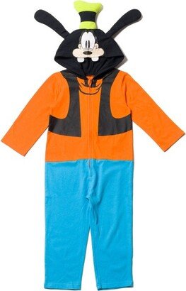 Mickey Mouse Goofy Little Boys Zip Up Costume Coverall 6