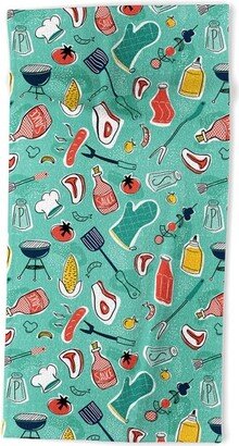 Heather Dutton Backyard BBQ Beach Towel