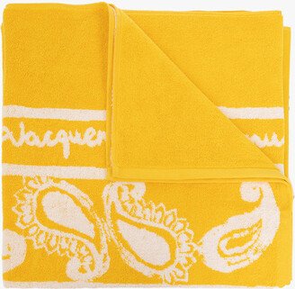 Beach Towel With Logo - Yellow