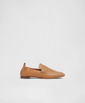 Square Toe Loafer - Caramel