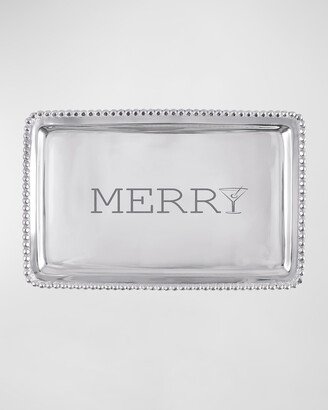 Merry Beaded Buffet Tray