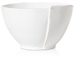 Lastra White Deep Serving Bowl-AA