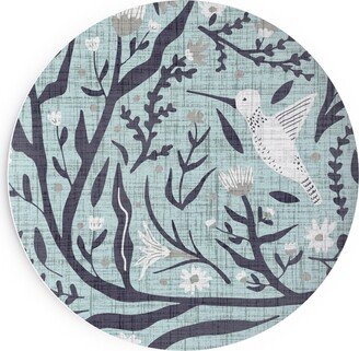 Salad Plates: Folk Art - Pollinators Salad Plate, Blue