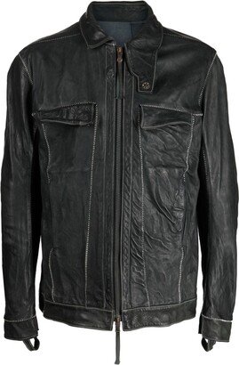 Tejana leather biker jacket