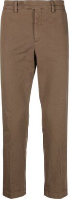 Mid-Rise Cotton Chino Trousers-AA