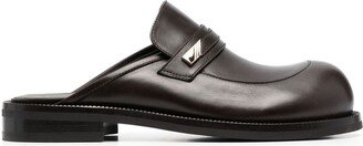 Leather Round-Toe Loafers