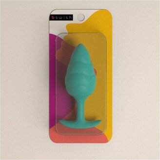 B Swish Basic Plus Wave Textured Waterproof Anal Silicone Plug with Free Floating Weight