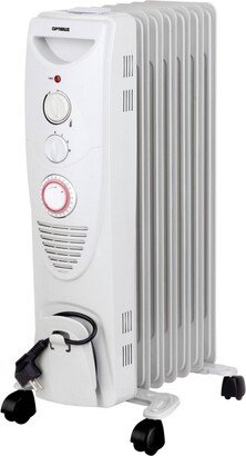 Optimus Portable 7 Fins Oil Filled Radiator Heater with Timer