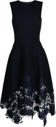 Lace-Appliqué Sleeveless Dress