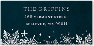 Address Labels: Snowflake Bash Address Label, Blue, Address Label, Matte