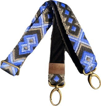 Lara Moti Black And Blue Maya Bag Strap